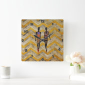 Afrocentric Silhouette Wall klok (Huis)