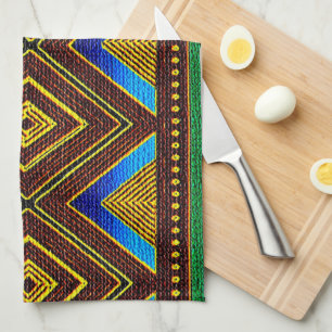 Afrocentric Tribal Motif Theedoek