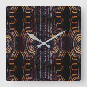 Afrocentric Tribal Motif Vierkante Klok