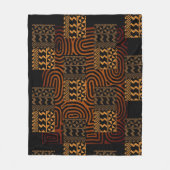Afrocentrisch geometrisch fleece deken (Voorkant)