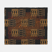 Afrocentrisch geometrisch fleece deken (Voorkant (Horizontaal))