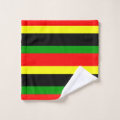 Afrocentrisch gestreept bad handdoek (Wasdoekje)