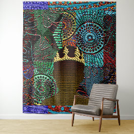 Afrocentrisch jong jongen koning wandkleed