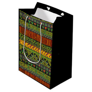 Afrocentrisch medium geschenkzak cadeauzakje