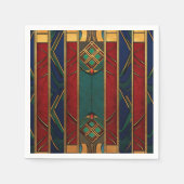 Afrocentrisch patroon papieren servetten (Voorkant)