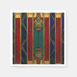 Afrocentrisch patroon papieren servetten