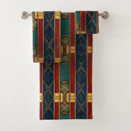 Afrocentrisch Patroon Unieke Handdoek