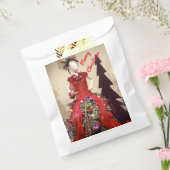 Afrocentrisch persformulier Mannequin-kerstboom Bedankzakje (Gezegeld)