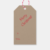 Afrocentrisch persformulier Mannequin-kerstboom Cadeaulabel (Achterkant)