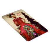 Afrocentrisch persformulier Mannequin-kerstboom Magneet (Rechterzijde)