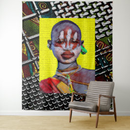 Afrocentrisch Tapestry Art Print Wandkleed