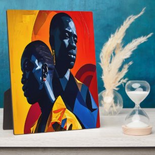 Afrocentrische Abstracte kunst Fotoplaat