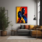 Afrocentrische Abstracte kunst Perfect Poster