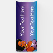 Afrocentrische banner van 2,5 x 6 inch (Verticaal)