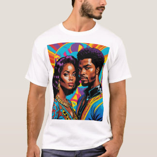 Afrocentrische kracht Kleurrijke Culturele Kunst T T-shirt