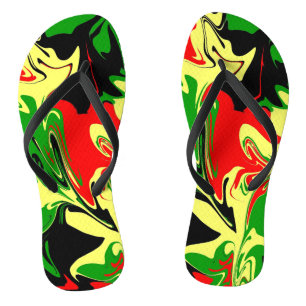 Afrocentrische Krullen Teenslippers