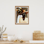 Afrocentrische kunst poster (Keuken)