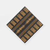 Afrocentrische servetten in Afrikaanse bogolan-sti (Hoek)