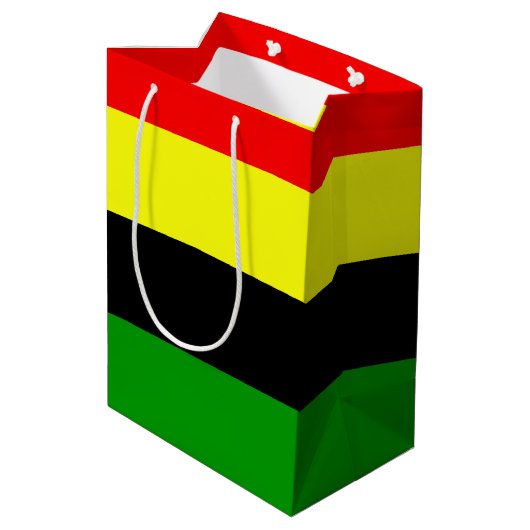 Afrocentrische strips medium cadeauzakje (Achterkant Gekanteld)