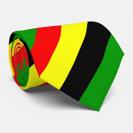 Afrocentrische strips stropdas (Opgerold)