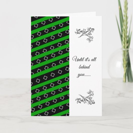 Afrocentrische sympathie-expressie kaart (Voorkant)