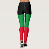 "Afrocentrische verrukking" Pan-Afrikaanse Teensli Leggings (Achterkant)