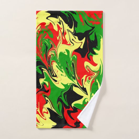 Afrocentrische wervelingen bad handdoek (Handdoek)