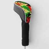 Afrocentrische wervelingen golfheadcover (Schuin)