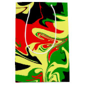 Afrocentrische wervelingen medium cadeauzakje (Voorkant)