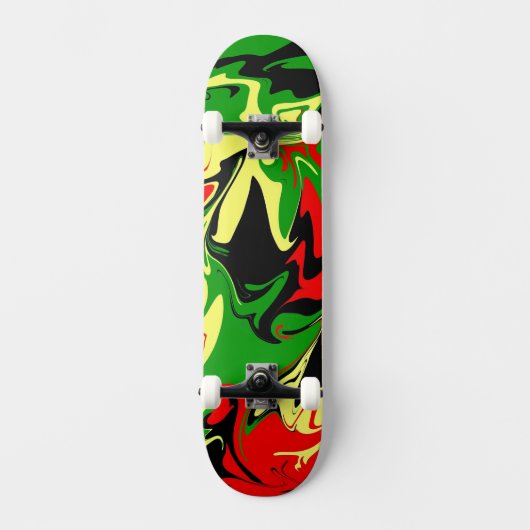 Afrocentrische wervelingen skateboard (Voorkant)