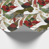 Afrocentrische wikkelpapierrol cadeaupapier (Hoek)