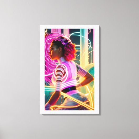 Afrofuturism Five Canvas Afdruk (Voorkant)