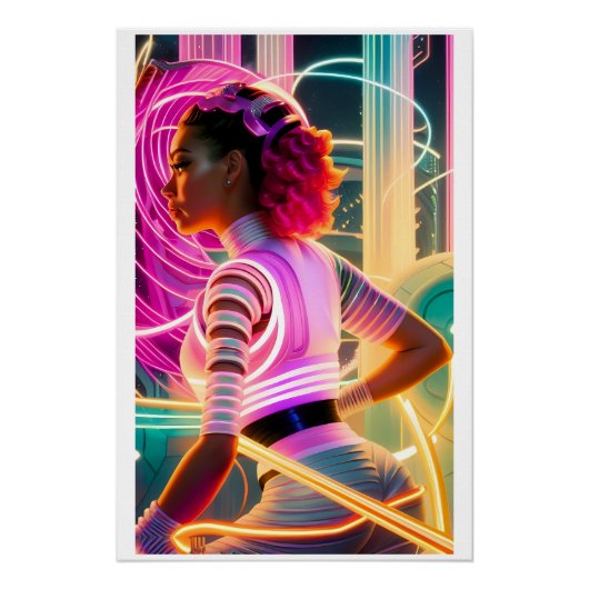 Afrofuturism Five Perfect Poster (Voorkant)