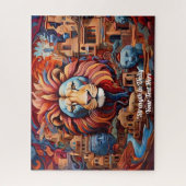 Afrofuturisme :Levendige Afrikaanse schoonheid en Legpuzzel (Verticaal)