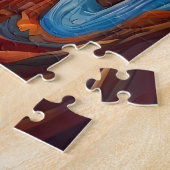 Afrofuturisme :Levendige Afrikaanse schoonheid en Legpuzzel (Zijkant)