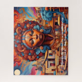 Afrofuturisme :Levendige Afrikaanse schoonheid en Legpuzzel (Verticaal)