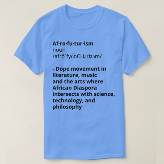 Afrofuturisme T-shirt (Design voorkant)