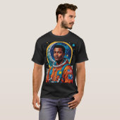 Afrofuturistische Astronaut Hero Art T-shirt (Voorkant volledig)