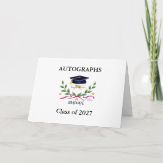 Afronding 2027 Handtekeningen Aandenken Kaart