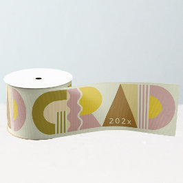 Afrondingsklasse van 2026 retro grosgrain lint