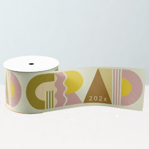 Afrondingsklasse van 2026 retro grosgrain lint