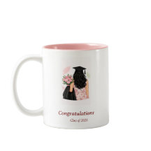 Afrondingsmok – Bloemige diploma mok 2026 – Elegan
