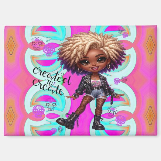 Afropunk Creëer voor Creëer Magnet Magneet (Voorkant)