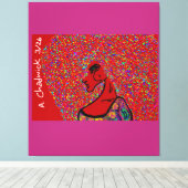 AfroQueen  Canvas Afdruk (Insitu (Houten vloer))