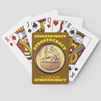 AFROSTOCRATIE KAARTEN. Sheriff Pokerkaarten