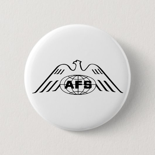 AFS Logo 1969 ronde Button, groot, 3 inch Button 5,7 Cm (Voorkant)