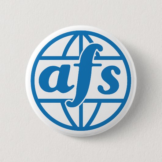 AFS Logo 1972 ronde Button, groot, 3 inch Button 5,7 Cm (Voorkant)