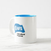 AFS tweekleurige Mok (Voorkant links)