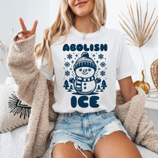 Afschaffen Ice Anti-Trump Snowman Politieke T-shirt