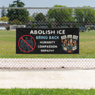 Afschaffen ICE Breng compassie en empathie terug Spandoek